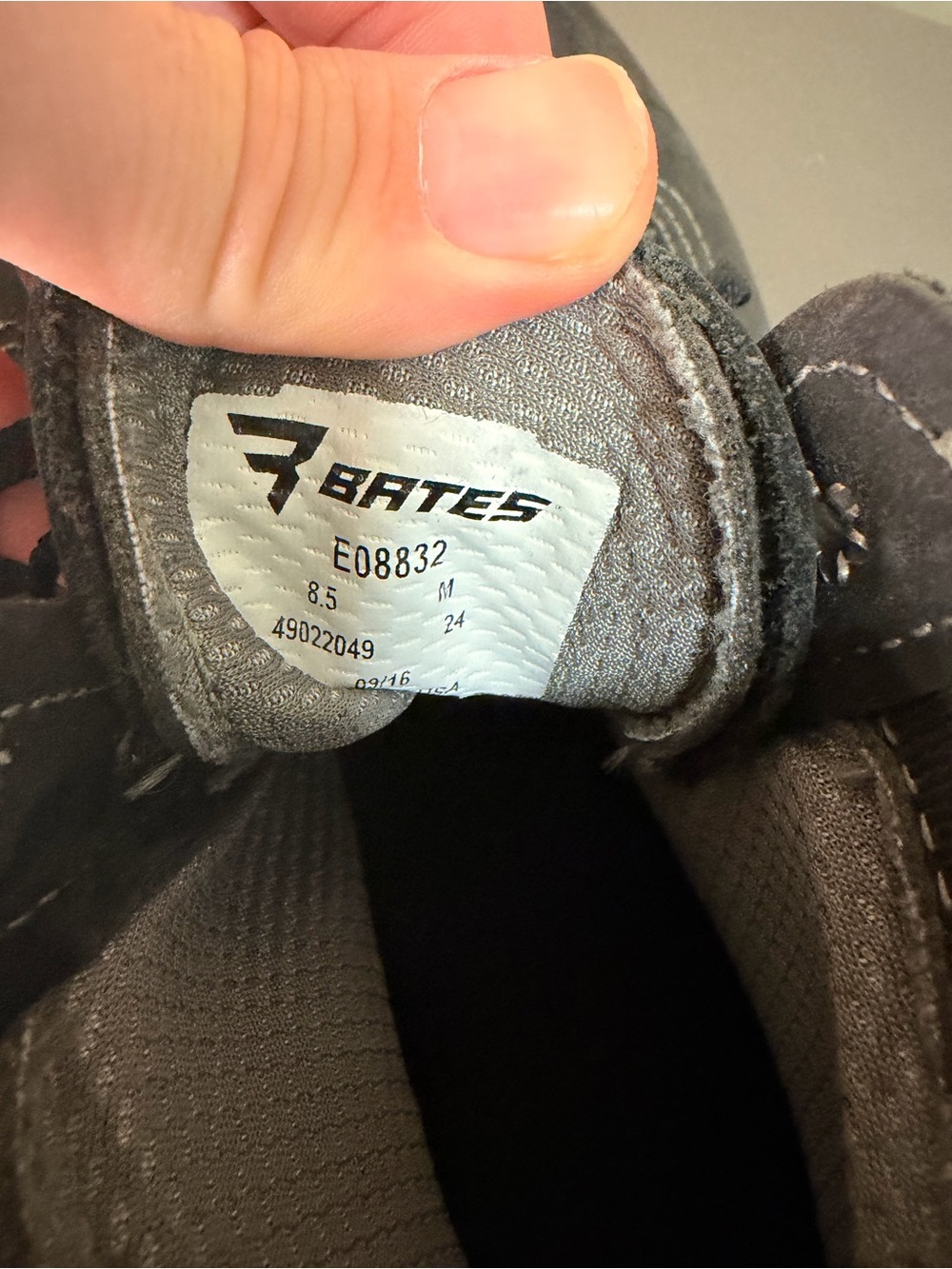 Mens Bates Work Boots - Picture 7 of 7